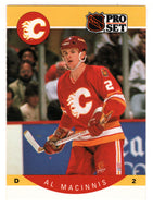Al MacInnis - Calgary Flames (NHL Hockey Card) 1990-91 Pro Set # 35 Mint