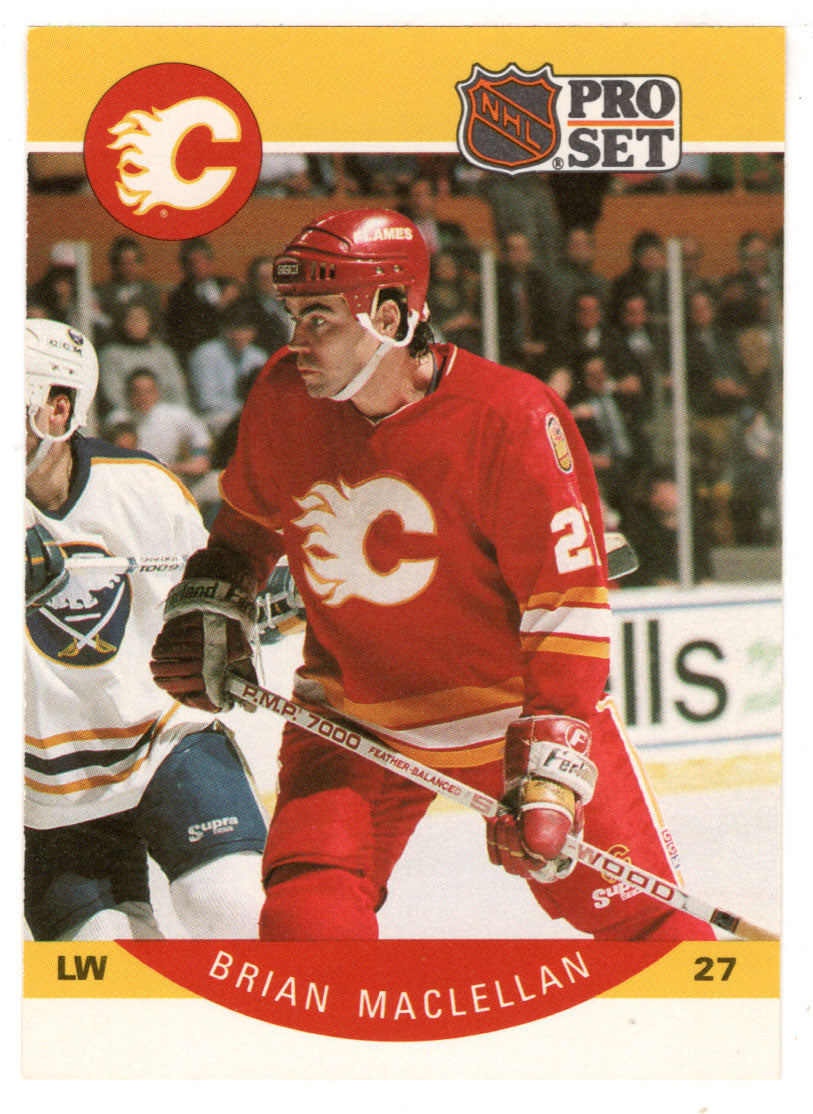 Brian MacLellan - Calgary Flames (NHL Hockey Card) 1990-91 Pro Set # 36 Mint