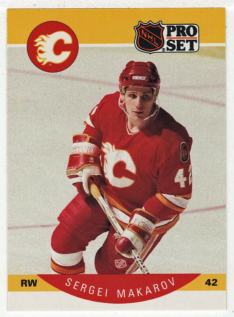 Sergei Makarov RC - Calgary Flames (NHL Hockey Card) 1990-91 Pro Set # 38 Mint
