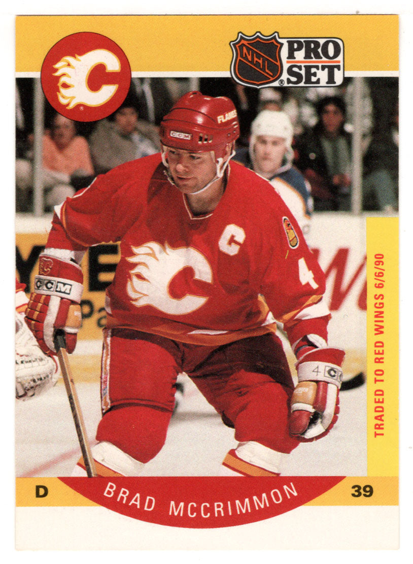 Brad McCrimmon - Calgary Flames (NHL Hockey Card) 1990-91 Pro Set # 39 Mint