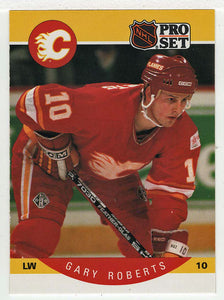 Gary Roberts - Calgary Flames (NHL Hockey Card) 1990-91 Pro Set # 45 Mint