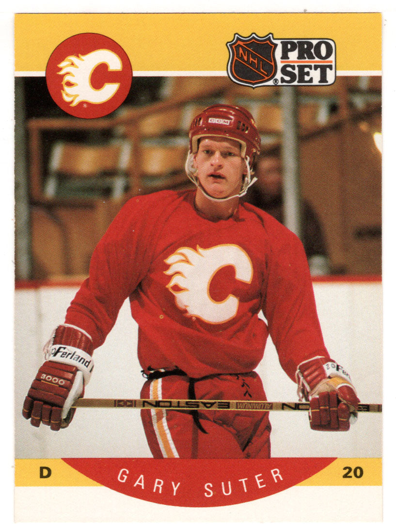 Gary Suter - Calgary Flames (NHL Hockey Card) 1990-91 Pro Set # 46 Mint