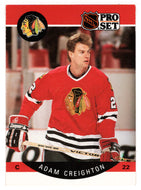 Adam Creighton - Chicago Blackhawks (NHL Hockey Card) 1990-91 Pro Set # 50 Mint