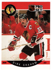 Dirk Graham - Chicago Blackhawks (NHL Hockey Card) 1990-91 Pro Set # 51 Mint