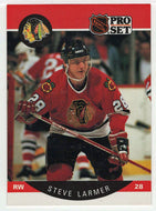 Steve Larmer - Chicago Blackhawks (NHL Hockey Card) 1990-91 Pro Set # 53 Mint