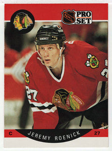 Jeremy Roenick RC - Chicago Blackhawks (NHL Hockey Card) 1990-91 Pro Set # 58 Mint