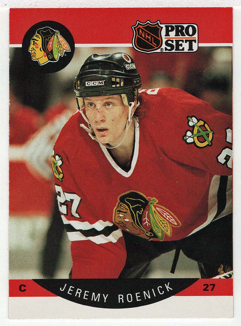 Jeremy Roenick RC - Chicago Blackhawks (NHL Hockey Card) 1990-91 Pro Set # 58 Mint