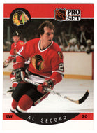 Al Secord - Chicago Blackhawks (NHL Hockey Card) 1990-91 Pro Set # 60 Mint