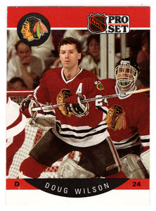 Doug Wilson - Chicago Blackhawks (NHL Hockey Card) 1990-91 Pro Set # 63 Mint