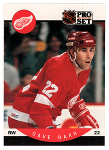 Dave Barr - Detroit Red Wings (NHL Hockey Card) 1990-91 Pro Set # 65 Mint