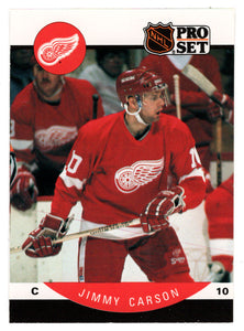 Jimmy Carson - Detroit Red Wings (NHL Hockey Card) 1990-91 Pro Set # 67 Mint