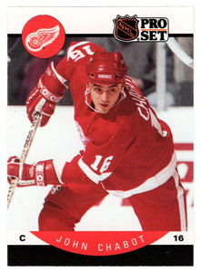 John Chabot - Detroit Red Wings (NHL Hockey Card) 1990-91 Pro Set # 68 Mint