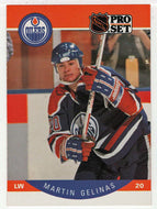 Martin Gelinas RC - Edmonton Oilers (NHL Hockey Card) 1990-91 Pro Set # 83 Mint