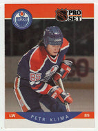 Petr Klima - Edmonton Oilers (NHL Hockey Card) 1990-91 Pro Set # 86 Mint
