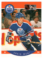 Craig Muni - Edmonton Oilers (NHL Hockey Card) 1990-91 Pro Set # 92 Mint