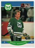 Mikael Andersson RC - Hartford Whalers (NHL Hockey Card) 1990-91 Pro Set # 98 Mint