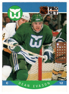 Dean Evason - Hartford Whalers (NHL Hockey Card) 1990-91 Pro Set # 103 Mint