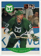 Todd Krygier RC - Hartford Whalers (NHL Hockey Card) 1990-91 Pro Set # 107 Mint