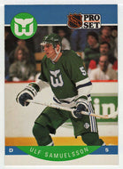 Ulf Samuelsson - Hartford Whalers (NHL Hockey Card) 1990-91 Pro Set # 109 Mint