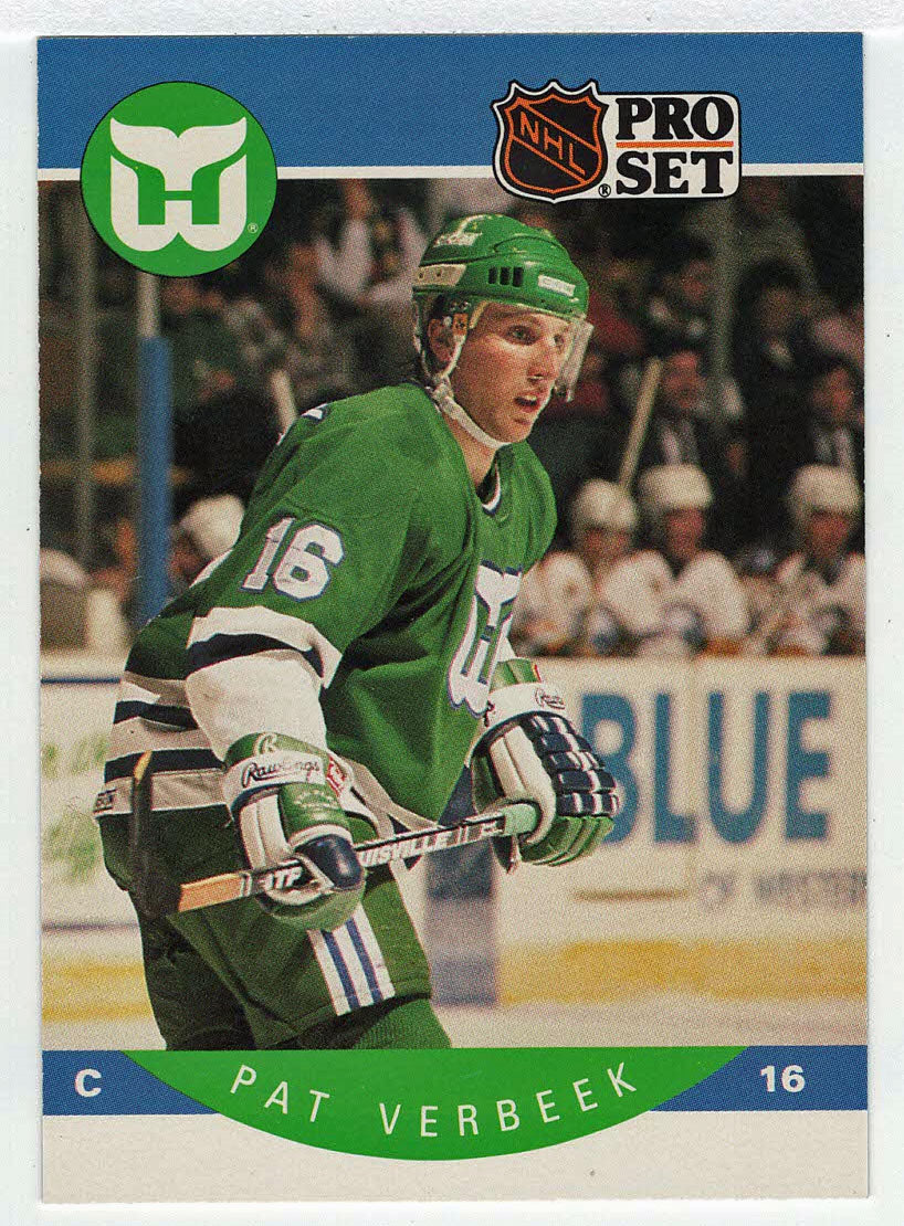 Pat Verbeek - Hartford Whalers (NHL Hockey Card) 1990-91 Pro Set # 112 Mint