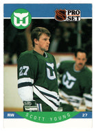 Scott Young - Hartford Whalers (NHL Hockey Card) 1990-91 Pro Set # 113 Mint