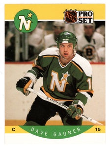 Dave Gagner - Minnesota North Stars (NHL Hockey Card) 1990-91 Pro Set # 138 Mint