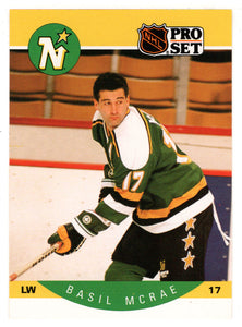 Basil McRae - Minnesota North Stars (NHL Hockey Card) 1990-91 Pro Set # 141 Mint