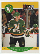 Mark Tinordi RC - Minnesota North Stars (NHL Hockey Card) 1990-91 Pro Set # 145 Mint