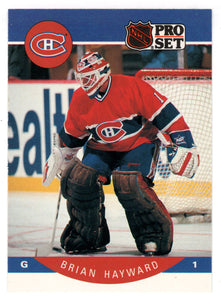 Brian Hayward - Montreal Canadiens (NHL Hockey Card) 1990-91 Pro Set # 150 Mint