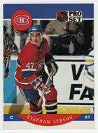 Stephan Lebeau RC - Montreal Canadiens (NHL Hockey Card) 1990-91 Pro Set # 152 Mint