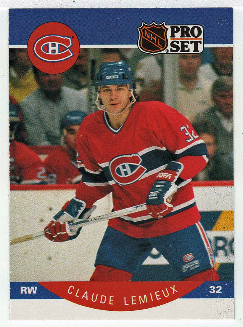 Claude Lemieux - Montreal Canadiens (NHL Hockey Card) 1990-91 Pro Set # 153 Mint