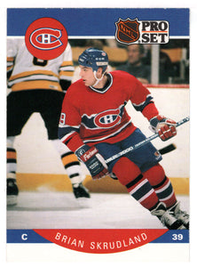 Brian Skrudland - Montreal Canadiens (NHL Hockey Card) 1990-91 Pro Set # 159 Mint