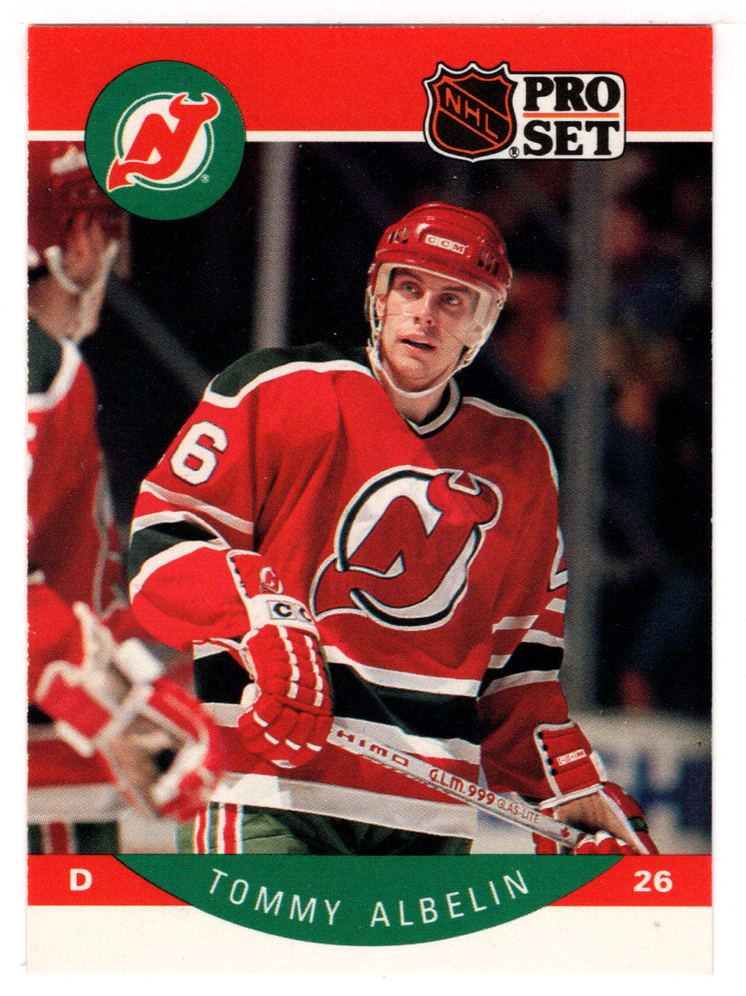 Tommy Albelin - New Jersey Devils (NHL Hockey Card) 1990-91 Pro Set # 162 Mint