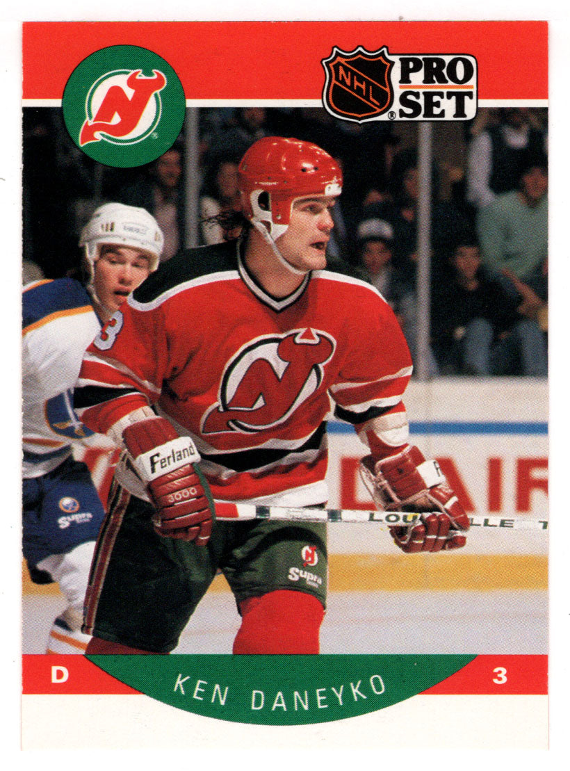 Ken Daneyko - New Jersey Devils (NHL Hockey Card) 1990-91 Pro Set # 165 Mint