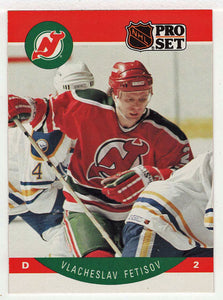 Slava Fetisov RC - New Jersey Devils (NHL Hockey Card) 1990-91 Pro Set # 167 Mint
