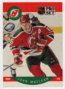 John MacLean - New Jersey Devils (NHL Hockey Card) 1990-91 Pro Set # 170 Mint