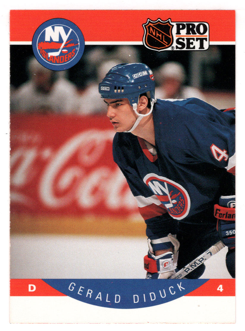 Gerald Diduck - New York Islanders (NHL Hockey Card) 1990-91 Pro Set # 180 Mint