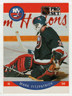 Mark Fitzpatrick RC - New York Islanders (NHL Hockey Card) 1990-91 Pro Set # 181 Mint