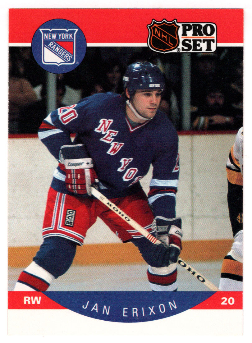 Jan Erixon - New York Islanders (NHL Hockey Card) 1990-91 Pro Set # 195 Mint