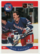 Mike Gartner - New York Rangers (NHL Hockey Card) 1990-91 Pro Set # 196 Mint