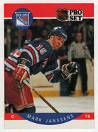 Mark Janssens RC - New York Rangers (NHL Hockey Card) 1990-91 Pro Set # 199 Mint