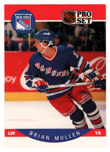 Brian Mullen - New York Rangers (NHL Hockey Card) 1990-91 Pro Set # 203 Mint