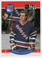 Bernie Nicholls - New York Rangers (NHL Hockey Card) 1990-91 Pro Set # 204 Mint