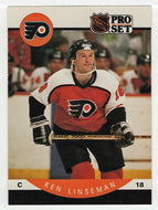 Ken Linseman - Philadelphia Flyers (NHL Hockey Card) 1990-91 Pro Set # 219 Mint