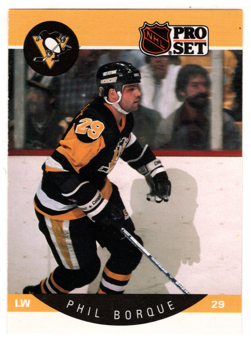 Phil Bourque - Pittsburgh Penguins (NHL Hockey Card) 1990-91 Pro Set # 228 Mint