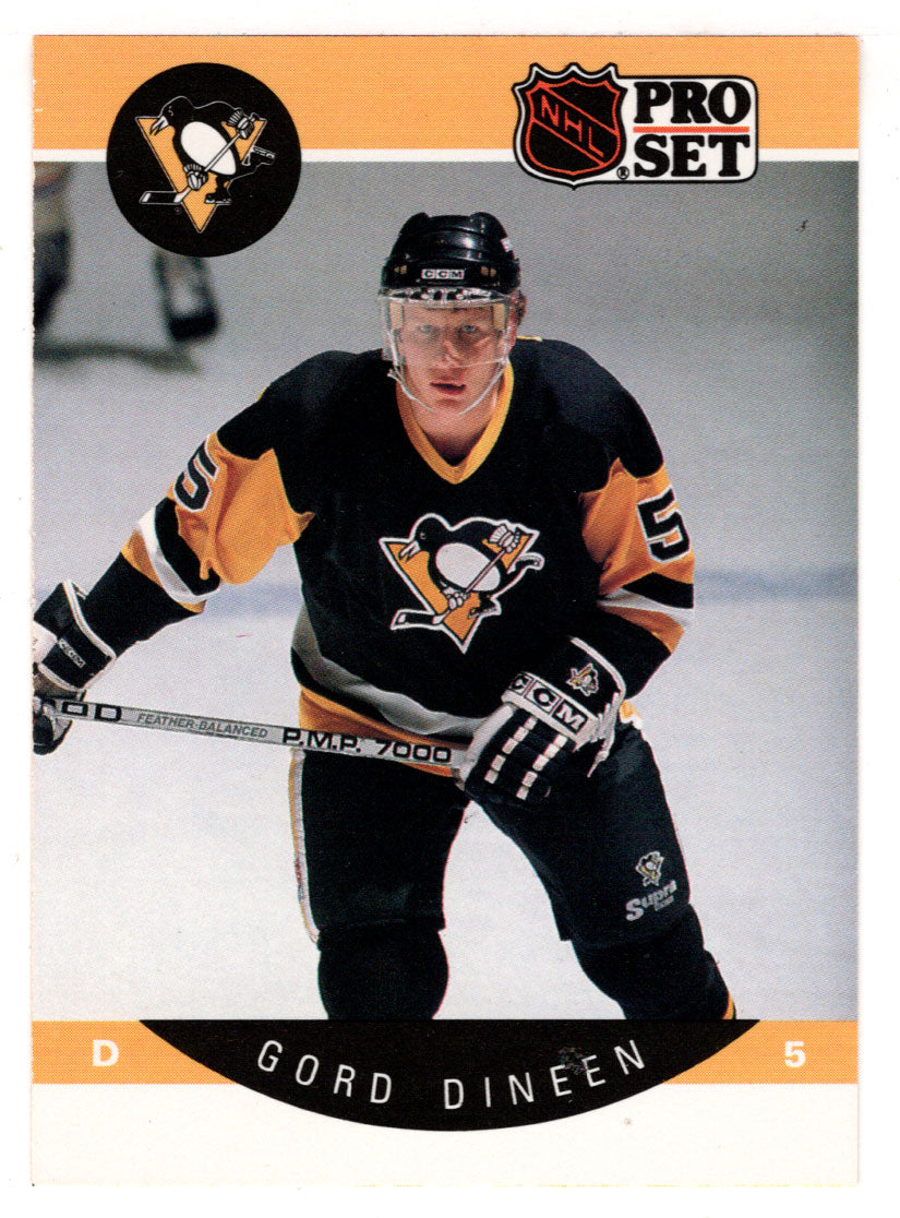 Gord Dineen - Pittsburgh Penguins (NHL Hockey Card) 1990-91 Pro Set # 233 Mint