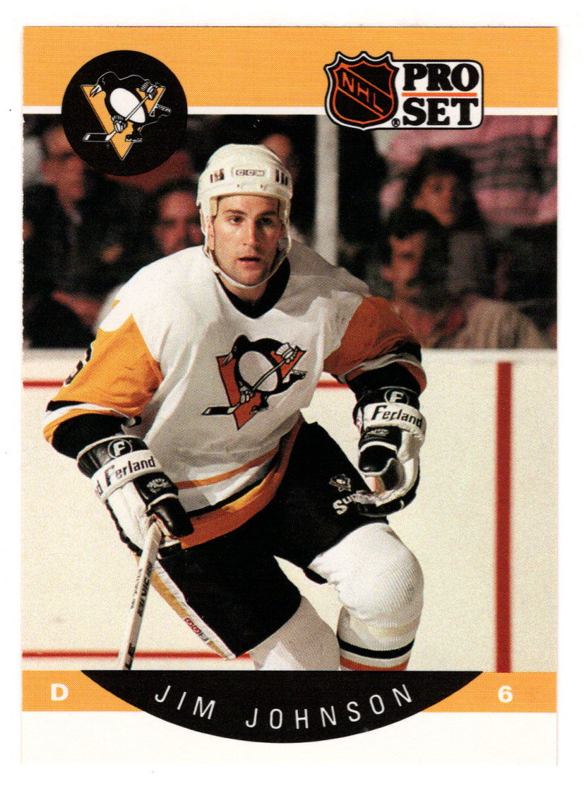 Jim Johnson - Pittsburgh Penguins (NHL Hockey Card) 1990-91 Pro Set # 235 Mint