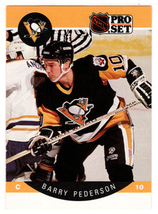 Barry Pederson - Pittsburgh Penguins (NHL Hockey Card) 1990-91 Pro Set # 238 Mint