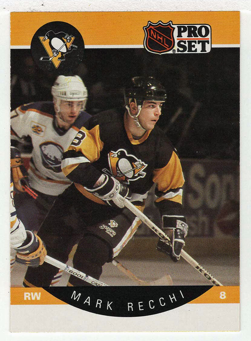 Mark Recchi RC - Pittsburgh Penguins (NHL Hockey Card) 1990-91 Pro Set # 239 Mint
