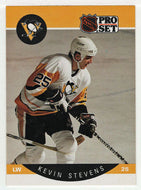 Kevin Stevens RC - Pittsburgh Penguins (NHL Hockey Card) 1990-91 Pro Set # 240 Mint